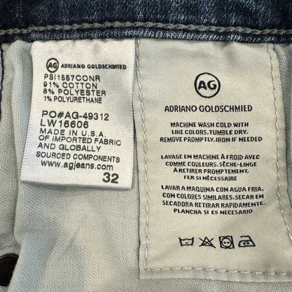 AG Cigarette Leg Prima Crop Jean Size 32 (XL, 14/16) - Picture 7 of 9